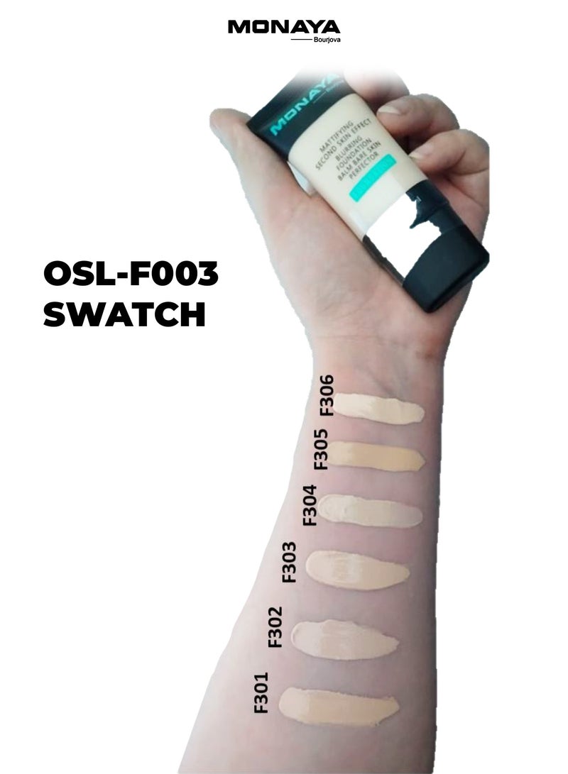 مونايا كريم أساس سائل بلمسة مطفية ولمسة طبيعية 30 مل – F003-F302 - Image 5